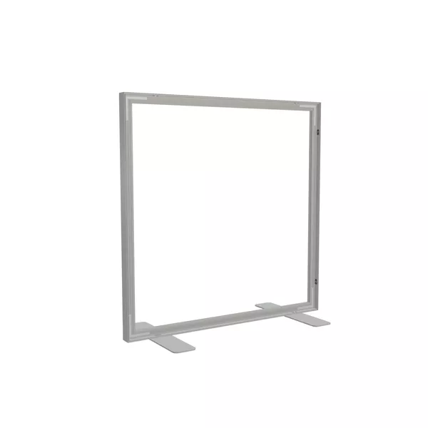 100x100cm - stojąca rama S50D, stopy standard, profil srebrny