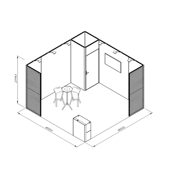 Modularico M100LED, L-Anordnung, 200x200cm [CLONE] [CLONE] [CLONE] [CLONE] [CLONE] [CLONE]