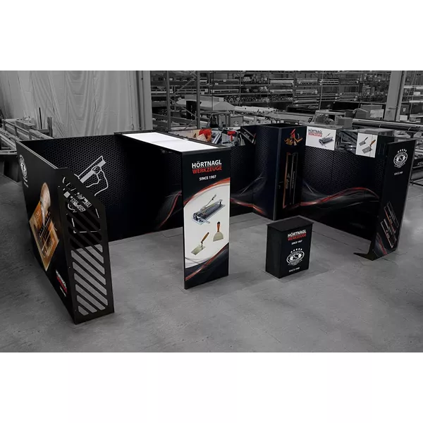 4x4m - stoisko Modularico M50 układ L-00844M50