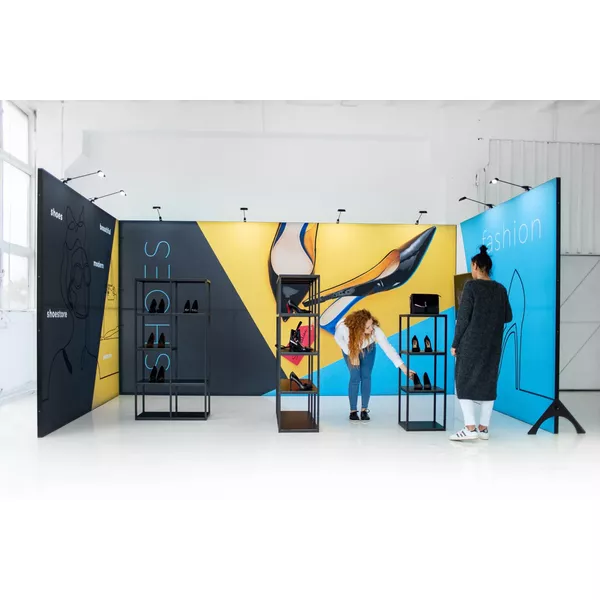 3x3m - stoisko Modularico M50 układ L-00133M50