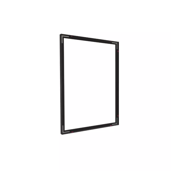 88x100cm - ściana Quadro Modularico M50, profil czarny