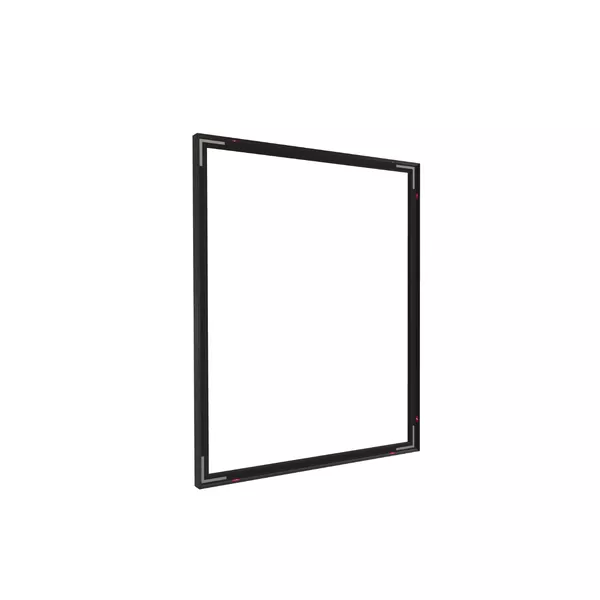 98x100cm - ściana Quadro Modularico M50, profil czarny