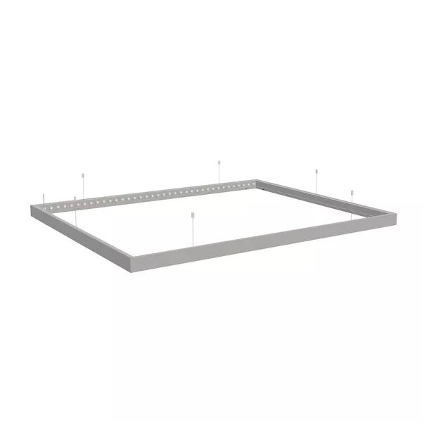 250x200cm - Deckenrahmen S100T LED, silbernes Profil, Aufhängung