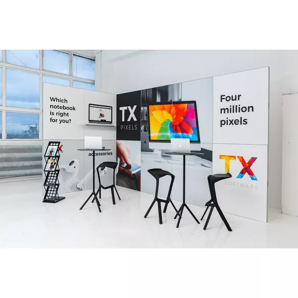 3x3m - stoisko Modularico MQ50 układ L-00233MQ50