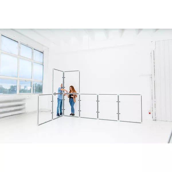 3x3m - stoisko Modularico MQ50 układ L-00233MQ50