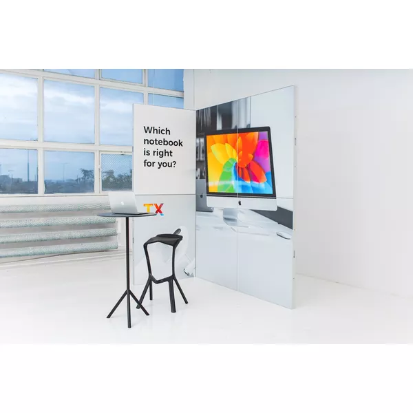 3x3m - stoisko Modularico MQ50 układ L-00233MQ50
