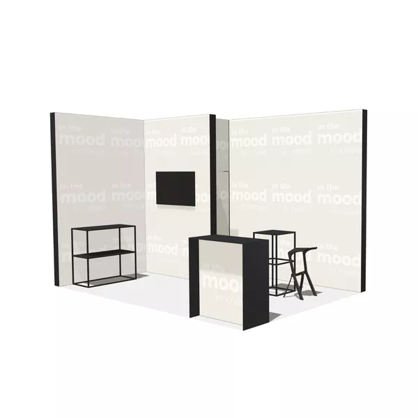 4,5x3m - stoisko Modularico M150 LED układ W-02243M150