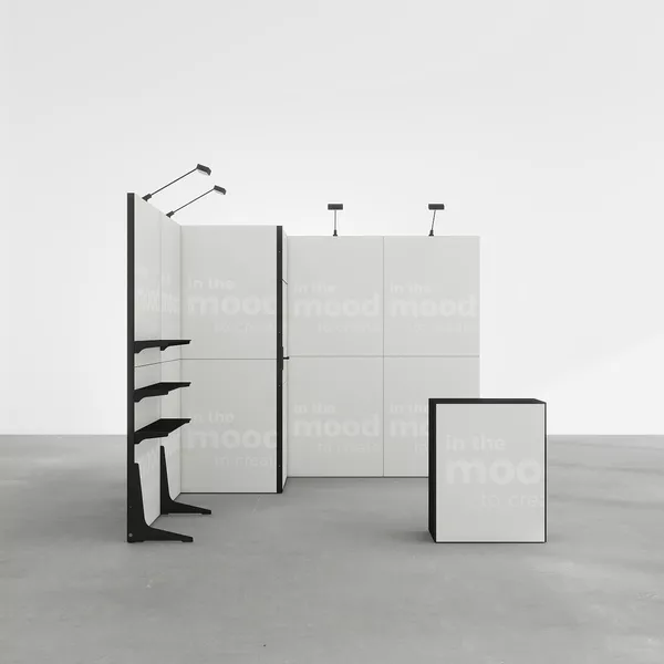 3x3m - stoisko Modularico MQ50 układ L-00233MQ50
