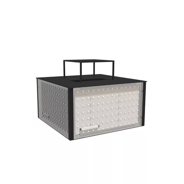 130x130x70cm - regał Podium LED z nadstawką do Modularico