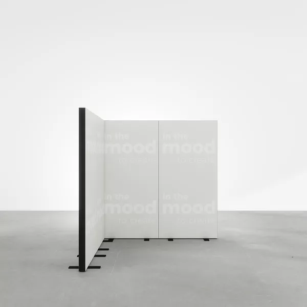 2x2m h2m - stoisko Modularico MGO LED czarne układ L-00222H2MGOB