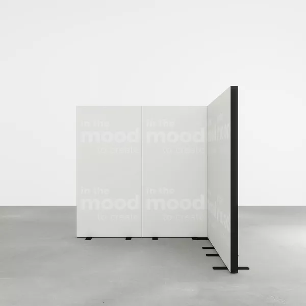 2x2m h2m - stoisko Modularico MGO LED czarne układ L-00222H2MGOB