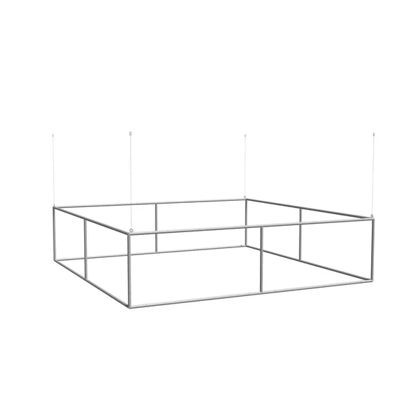 Podwieszenie Light SQ proste - 300x300x75cm - grafika tekstylna, linki z mocowaniem