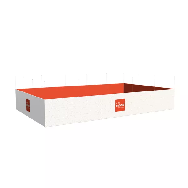 Podwieszenie Light SQ proste - 1000x600x150cm - grafika tekstylna, linki z mocowaniem