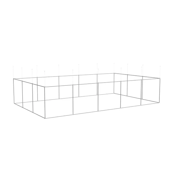 Podwieszenie Light SQ proste - 1000x600x200cm - grafika tekstylna, linki z mocowaniem