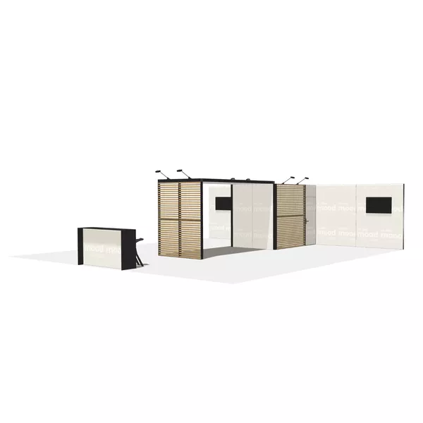 3x3m - stand Modularico M100 LED, agencement en L - 00133M100 [CLONE] [CLONE]