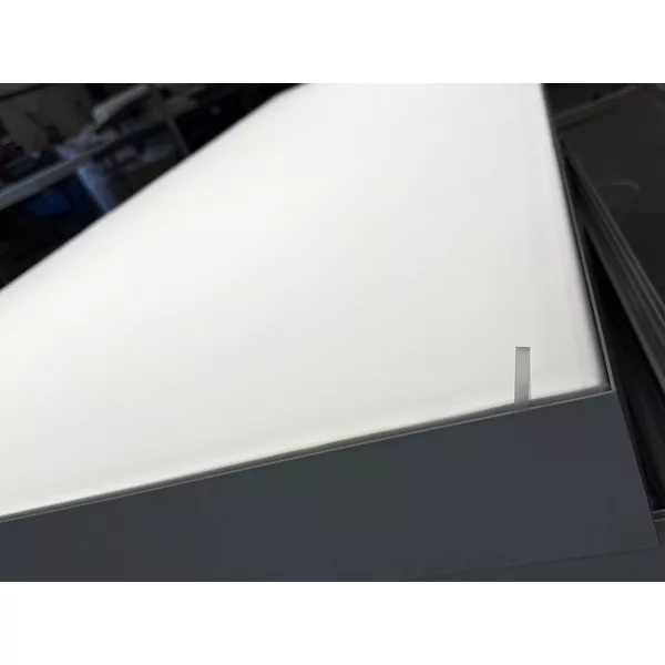 100x100cm - ścienna rama S100T podświetlenie tylne LED, profil srebrny