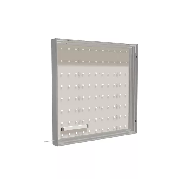 100x100cm - ścienna rama S100T podświetlenie tylne LED, profil srebrny