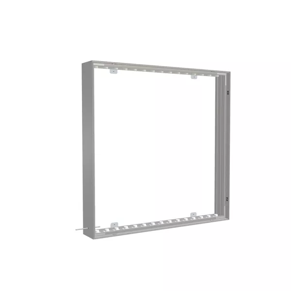 100x100cm - ścienna rama S150D podświetlenie krawędziowe LED, profil srebrny