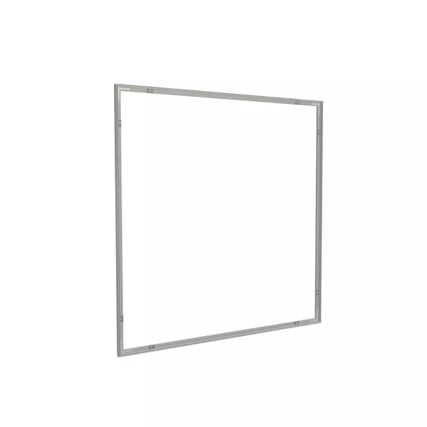 100x100cm - ścienna rama S18, profil srebrny