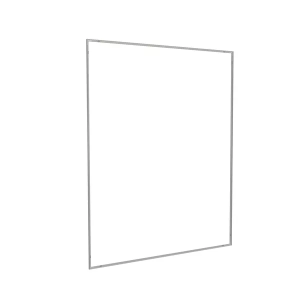 200x250cm - ścienna rama S18, profil srebrny