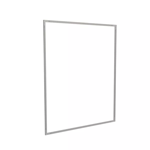 200x250cm - ścienna rama S25, profil srebrny