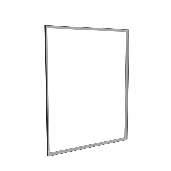 200x250cm - ścienna rama S50T, profil czarny