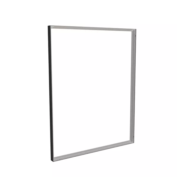 200x250cm - ścienna rama S100T, profil czarny