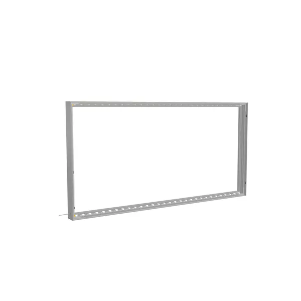 200x100cm - ścienna rama S100T podświetlenie krawędziowe LED, profil srebrny