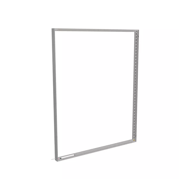 200x250cm - ścienna rama S100T podświetlenie krawędziowe LED, profil srebrny