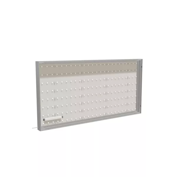 200x100cm - ścienna rama S100T podświetlenie tylne LED, profil srebrny