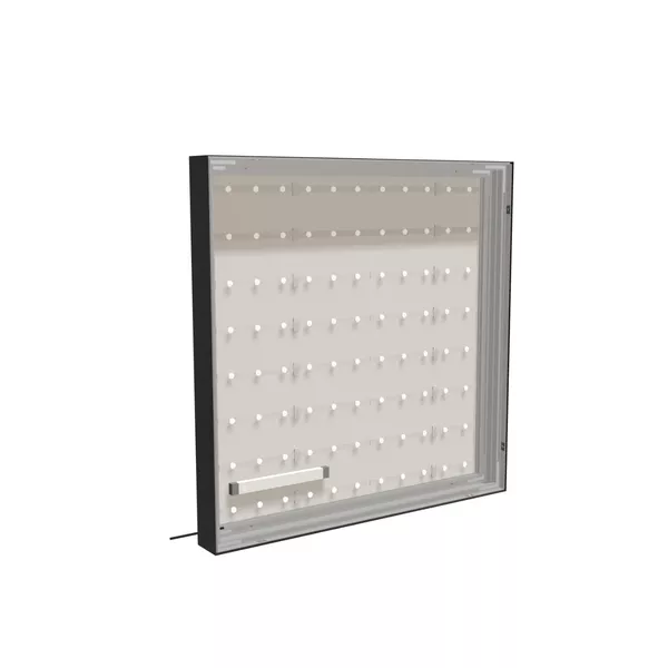 100x100cm - ścienna rama S100T podświetlenie tylne LED, profil czarny