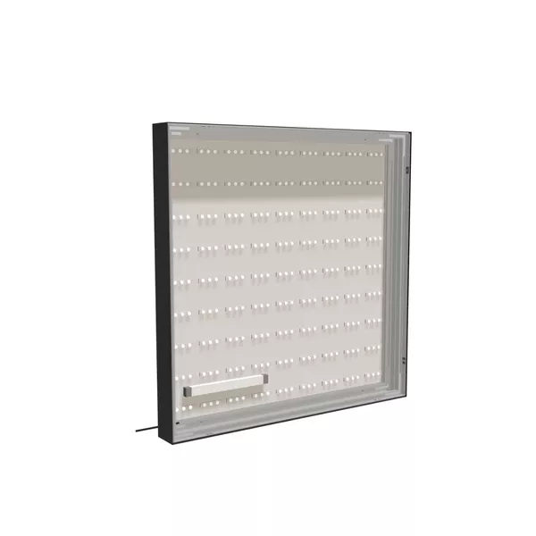 100x100cm - ścienna rama S100T podświetlenie tylne LED RGBW, profil czarny