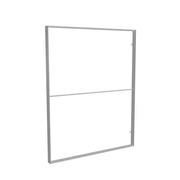 200x250cm - ścienna rama S100D, profil srebrny