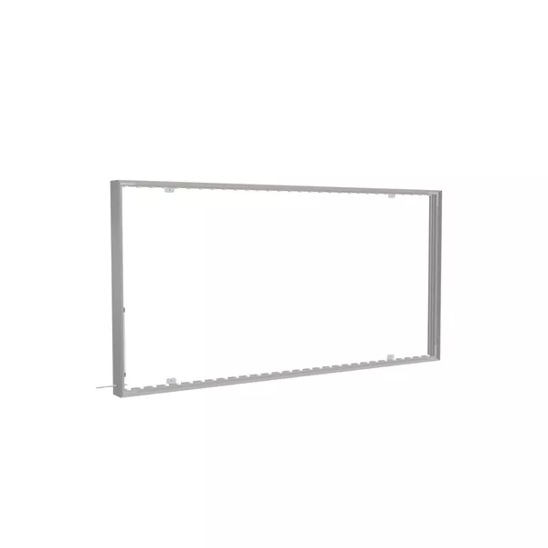 200x100cm - ścienna rama S100D podświetlenie krawędziowe LED, profil srebrny