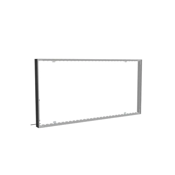 200x100cm - ścienna rama S100D podświetlenie krawędziowe LED, profil czarny