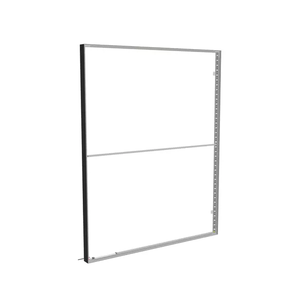 200x250cm - ścienna rama S100D podświetlenie krawędziowe LED, profil czarny