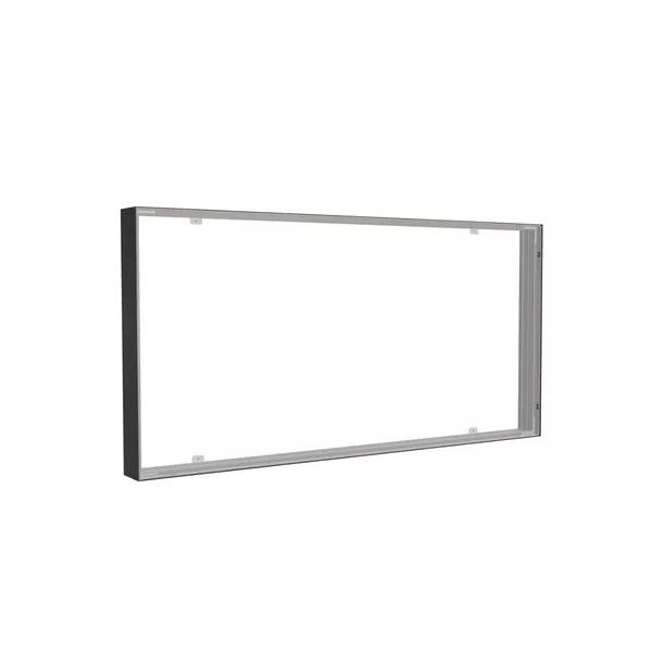 200x100cm - ścienna rama S150D, profil czarny