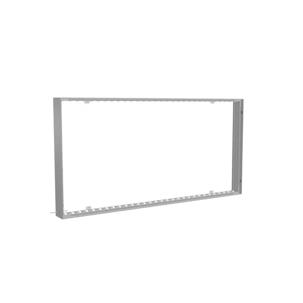 200x100cm - ścienna rama S150D podświetlenie krawędziowe LED, profil srebrny