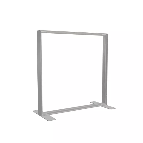 100x100cm - stojąca rama S100D, stopy standard, profil srebrny