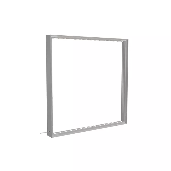 100x100cm - stojąca rama S100D, podświetlenie krawędziowe LED, profil srebrny