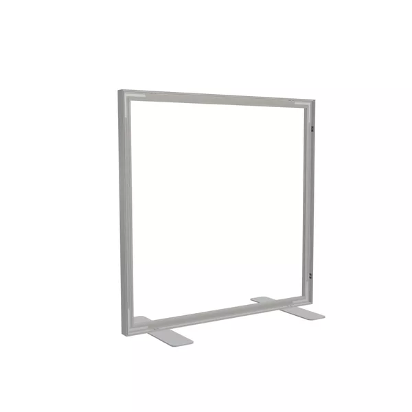 100x100cm - stojąca rama S50D, stopy standard, profil srebrny
