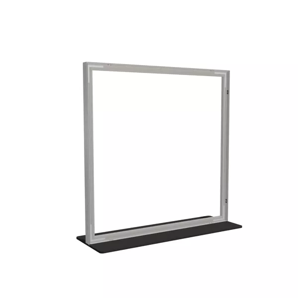100x100cm - stojąca rama S50D, stopa Mono HPL, profil srebrny