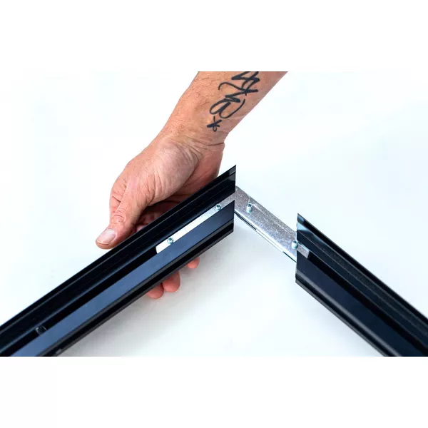 100x100cm - stojąca rama S50D, profil czarny