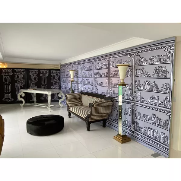 100x100cm - stojąca rama S50D, stopy standard, profil czarny