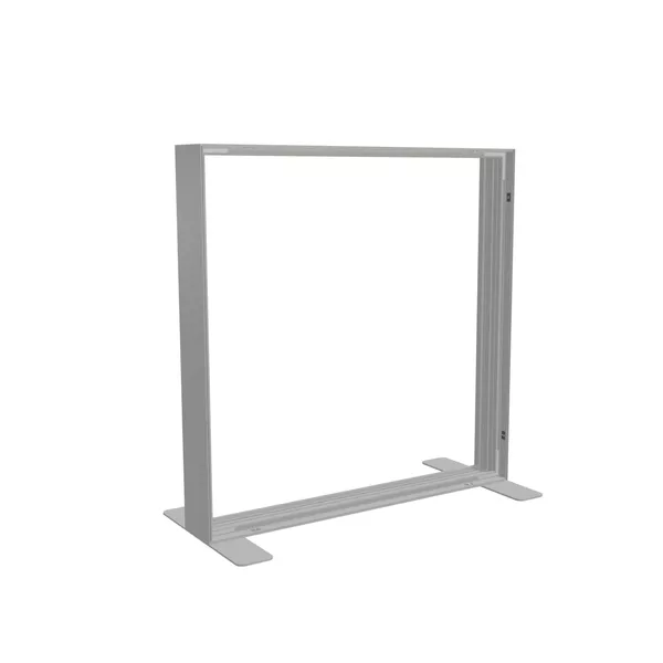 100x100cm - stojąca rama S150D, stopy standard, profil srebrny