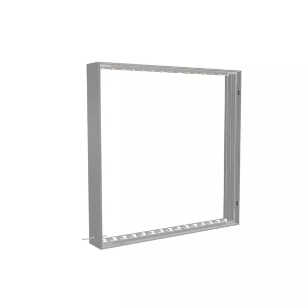 100x100cm - stojąca rama S150D, podświetlenie krawędziowe LED, profil srebrny