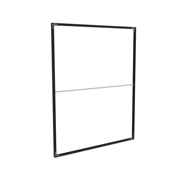 200x250cm - stojąca rama S50D, profil czarny