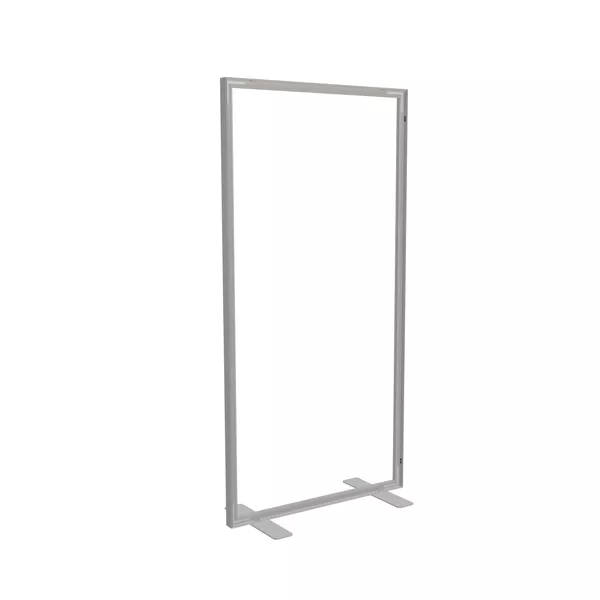 100x200cm - stojąca rama S50D, stopy standard, profil srebrny