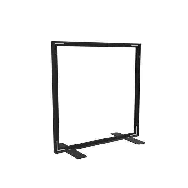 100x100cm - stojąca rama S50D, stopy standard, profil czarny