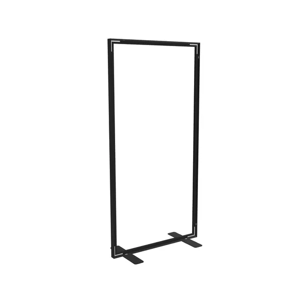 100x200cm - stojąca rama S50D, stopy standard, profil czarny